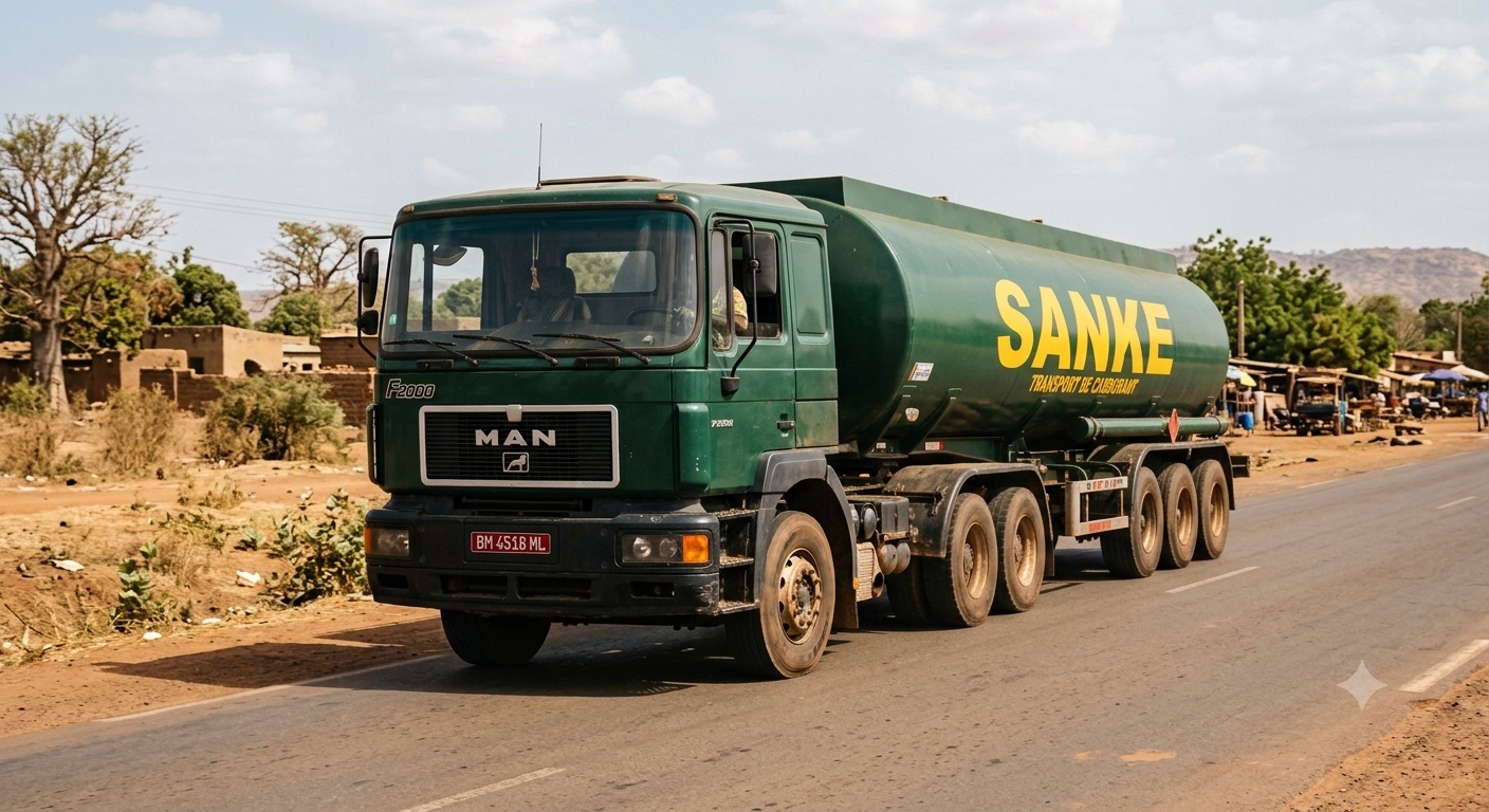 Camion citerne MAN de la Société SANKE