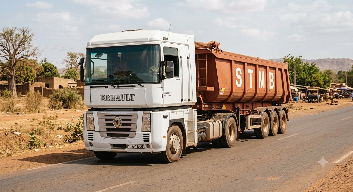 Camion de transport de la STMB Bobo-Dioulasso